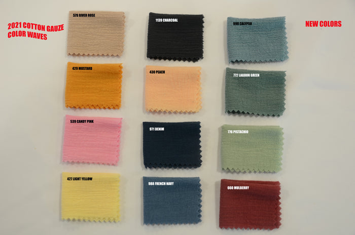 100% Cotton Gauze Table Runners with Baby Hem Multiple Sizes Available