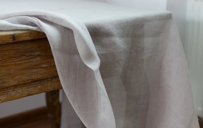 108" Turkish Sheer Table Linens 100% Polyester Washable Multiple Colors