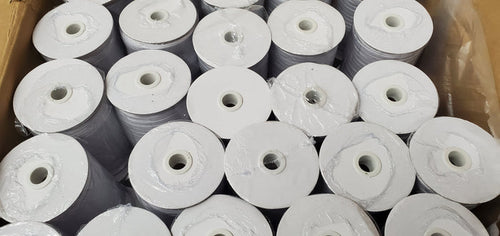 1/4" White Braided Elastic 200 Meter Roll for Sewing, Crafts and Apparel