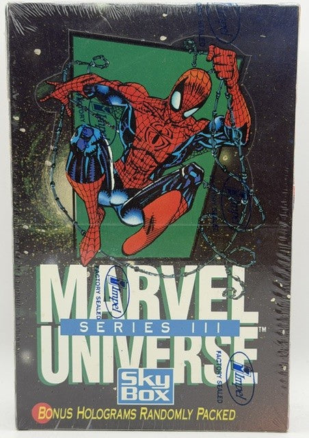 1992 Skybox Impel Marvel Universe Series 3 Card Box Sealed Foil Wax