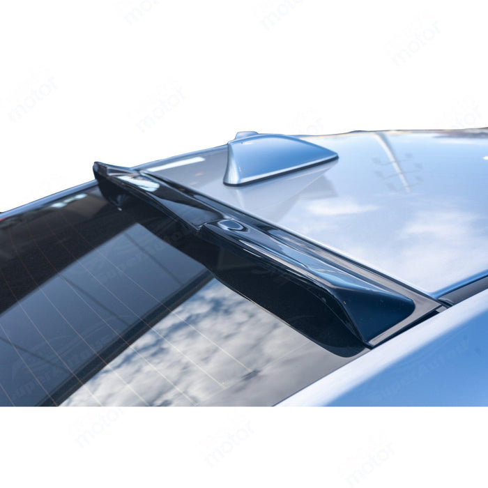 2015-2020 Acura TLX - Window Vent Visors & Rear Roof Spoiler - Carbon Print Trim