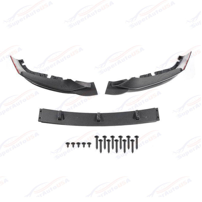 2017-2020 BMW 5 Series G30 - MP Style Front Lip - Carbon Print