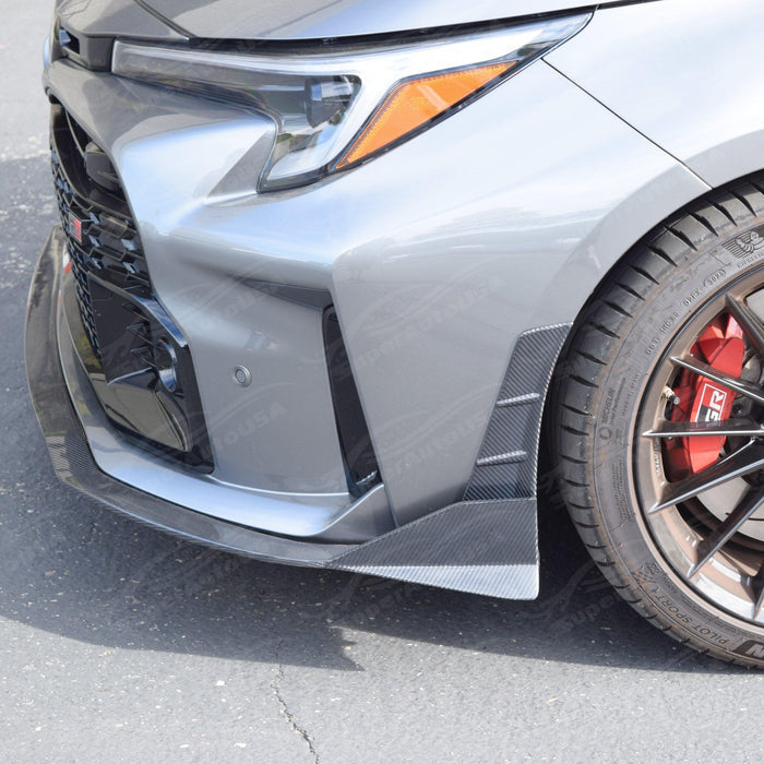 Real Carbon Fiber Front Corner Splitter for 2025 Toyota Corolla GR