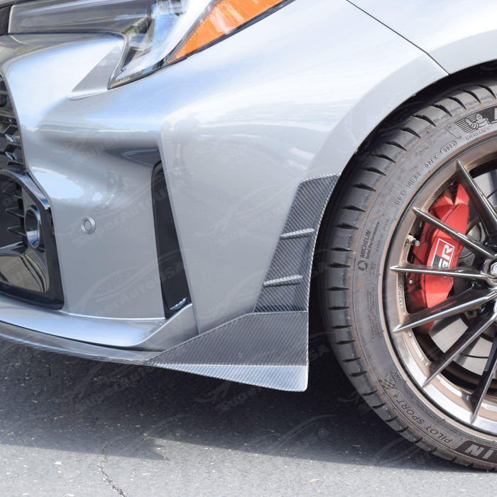Lightweight Real Carbon Fiber Front Corner Splitter for 2025 Toyota Corolla GR