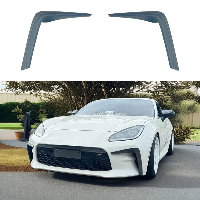 2023 Toyota GR86 Matt Black PU Front Bumper Garnish 2pcs