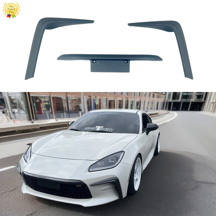 2022-2026 Toyota GR86 - Front Bumper Vent Canards Garnish w/ Plate Bracket (PU)