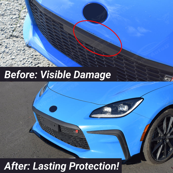 2022-2026 Toyota GR86 - Front Bumper Vent Canards Garnish w/ Plate Bracket (PU)