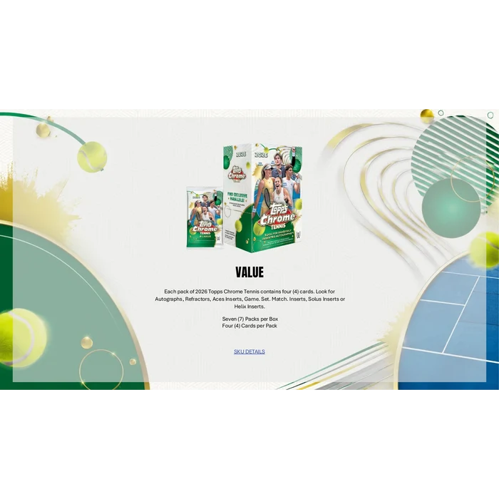 2026 Topps Chrome Tennis Value  Box