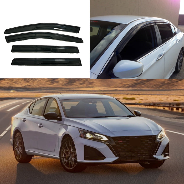 2018 Impreza Carbon Fiber Print Shade Deflectors for Window Visors by SuperAutoUSA