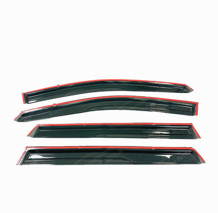 Durable Carbon Fiber Print Trim Window Shade Deflectors for Nissan Altima 2023 by SuperAutoUSA