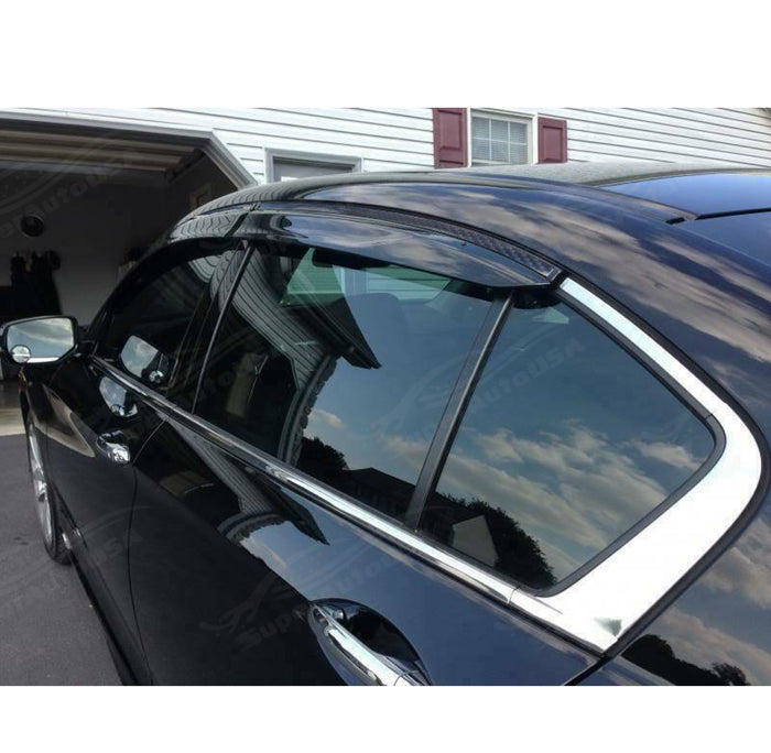 Glossy 3D Mugen Style Window Visors in Carbon Fiber for Nissan Altima (2020-Up) by SuperAutoUSA