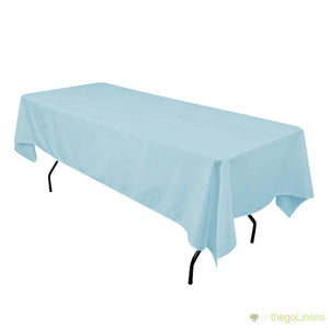 60" x 108" Banquet Polyester Tablecloth Ready to Ship in Multiple Colors