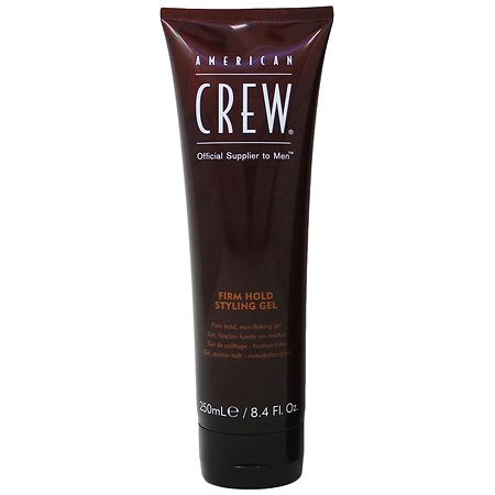 American Crew Men's Firm Hold and Non-Flaking Hair Styling Gel - 8.4 fl oz: For All Hair Types, Shine Enhancing