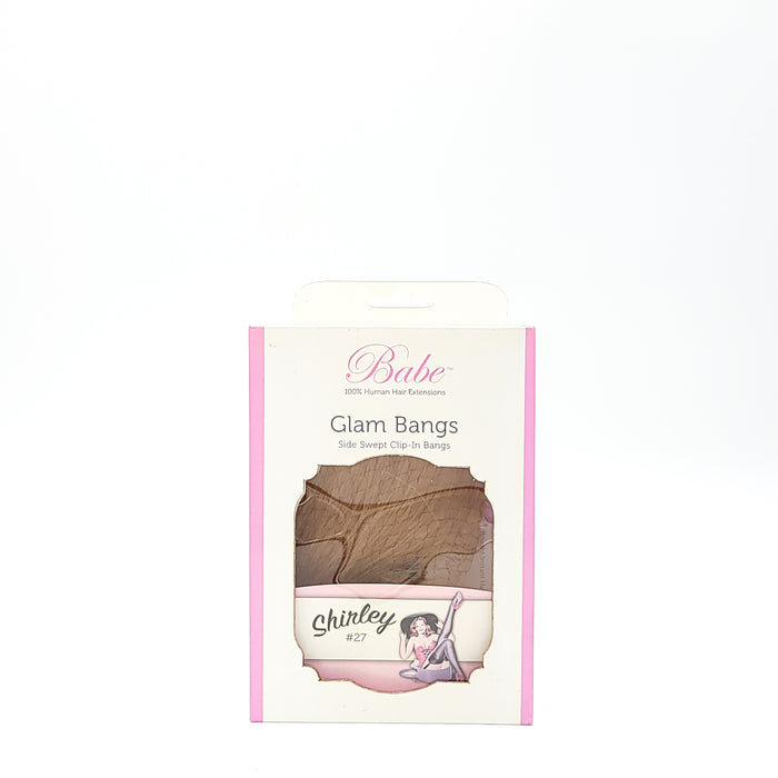 Babe 100% Human Hair Extensions Glam Bangs Side Swept Clip In Bangs Shirley #27 - Overstock Beauty Supply