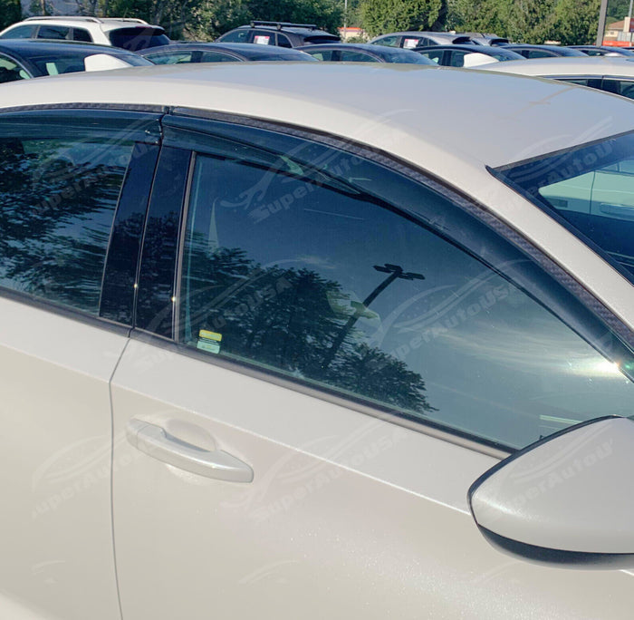2020 Nissan Maxima Black 3D Mugen Style Window Guards for Sleek Look by SuperAutoUSA