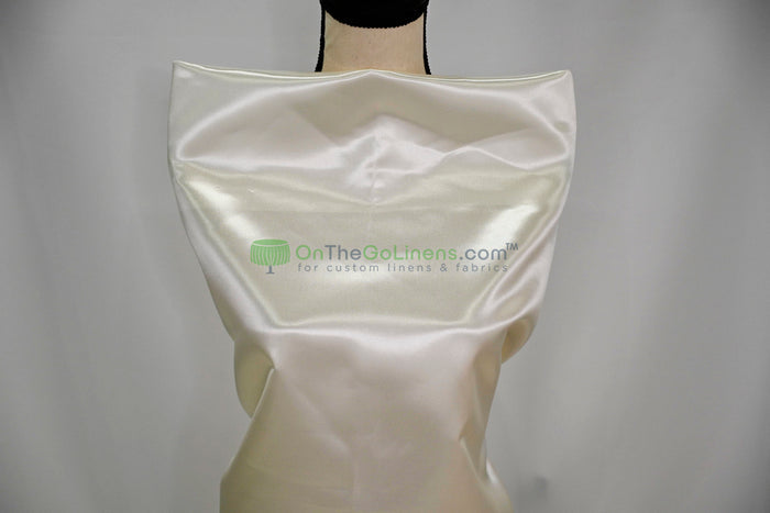 Bridal Satin Event Drapery Panels Custom Made 100% Polyester in Multiple Colors