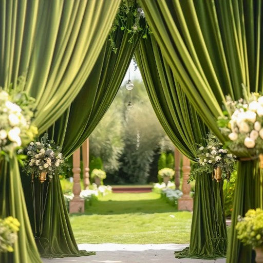 BT Royal™ Plush Velvet Event Drapery Panels Custom Made for Weddings & Event Décor