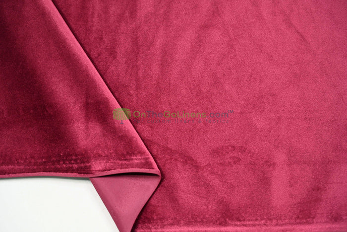 58in x 96in - 8ft Tall / Burgundy