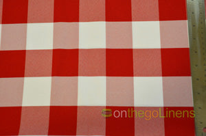 Buffalo Plaid Event Drapery Panels 2" Gingham Checker Custom Event Drapes