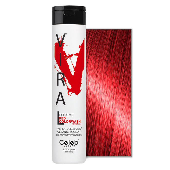 Celeb Luxury Viral Extreme Red Color Wash Shampoo 8.25 oz