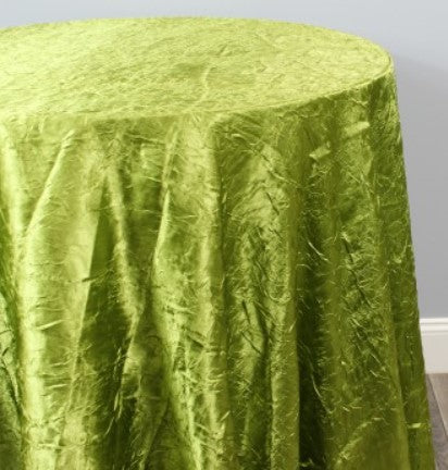 Crush Charmeuse Bichon Tablecloths, Table Drapes & Overlays for Events