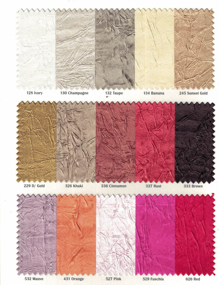 Crush Charmeuse Bichon Tablecloths, Table Drapes & Overlays for Events