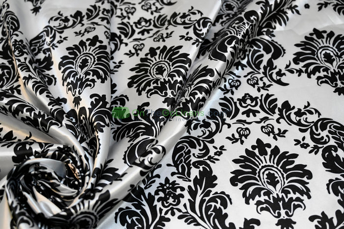 Damask Charmeuse Satin Table Linens, Tablecloths & Overlays for Events