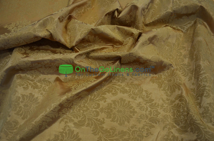Tablecloth 90 Round / Gold on Gold
