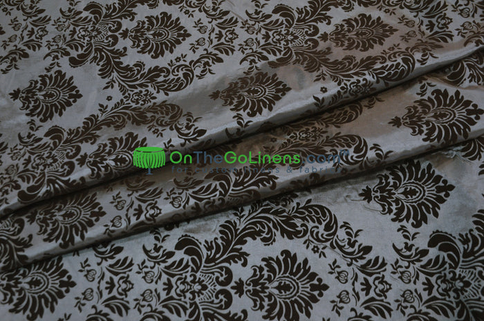 Tablecloth 90 Round / Charcoal on Black