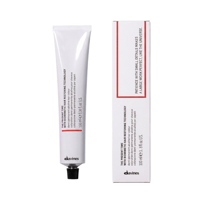 Davines hair care product tube and packaging on a white background