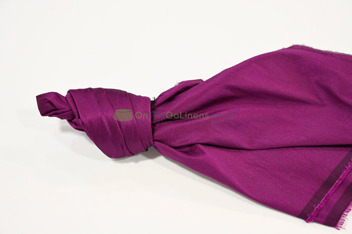 Faux Dupioni Silk Table Linens & Tablecloths 100% Polyester for Events