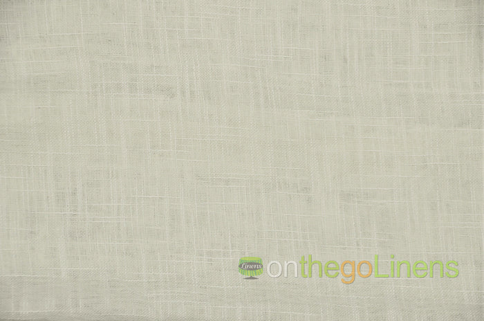 Faux Sheer Linen Event Drapery Panels 108" Wide Double Wide Curtains