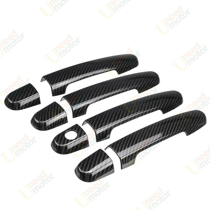 Fit 2007-2011 Toyota Yaris Door Handle Cover Trim (Carbon Fiber Print)
