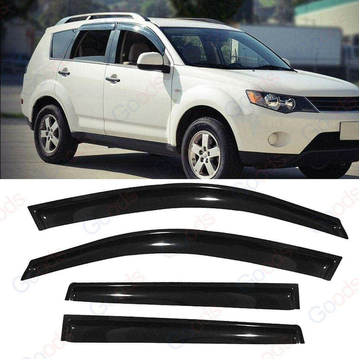 Fit 2007-2015 INFINITI G25 G35 G37 Q40 Out-Channel Vent Window Visors Rain Sun Wind Guards Shade Deflectors