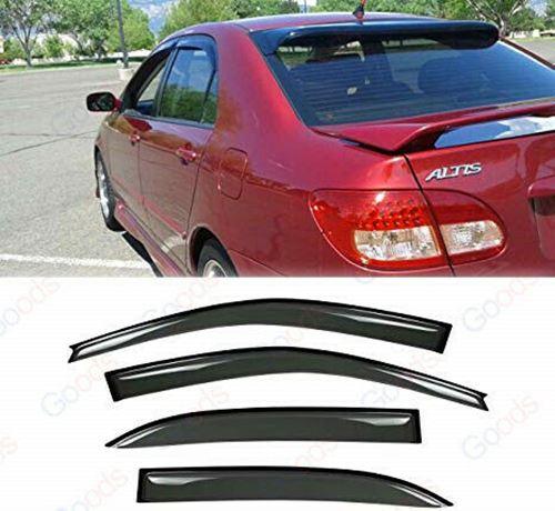 Fit 2007-2015 INFINITI G25 G35 G37 Q40 Out-Channel Vent Window Visors Rain Sun Wind Guards Shade Deflectors