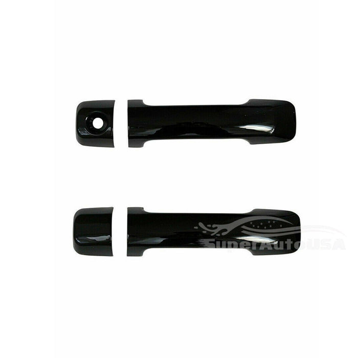 Fit 2007-2021 Toyota Tundra Door Handle Covers Trim (Gloss Black, 4-door)