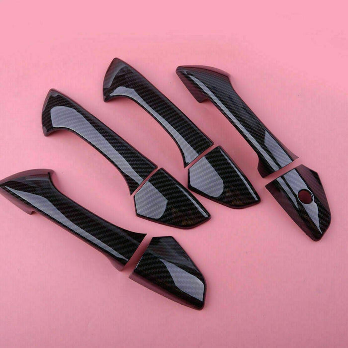 Fit 2008-2012 Honda Accord Coupe Door Handle Covers Trims (Carbon Fiber Print)