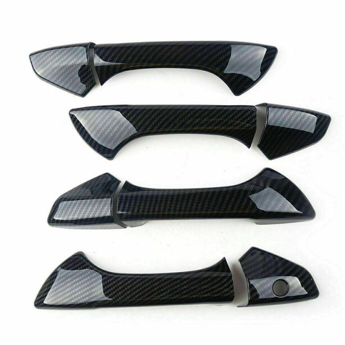 Fit 2008-2012 Honda Accord Sedan Door Handle Covers Trims (Carbon Fiber Print)