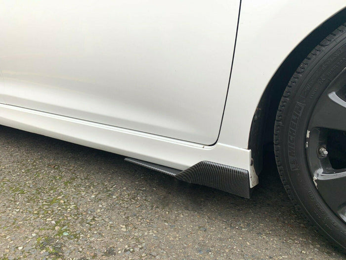Fit 2008-2020 Mazda 6 Side Skirts Diffuser Spoiler Wings (Carbon Fiber Print)
