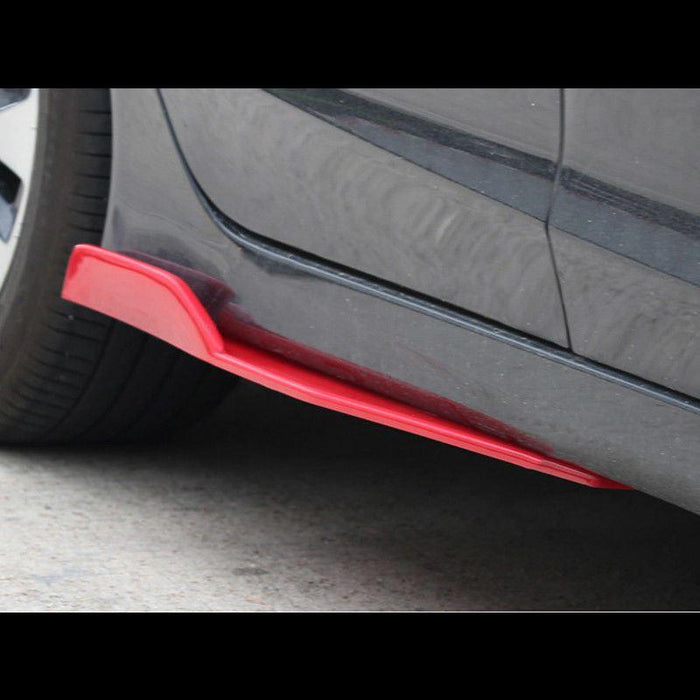 Fit 2008-2024 Audi A6 Side Skirts Splitters Spoiler Diffuser Wings (Red)