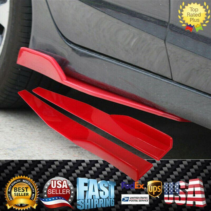 Fit 2008-2024 Audi A6 Side Skirts Splitters Spoiler Diffuser Wings (Red)