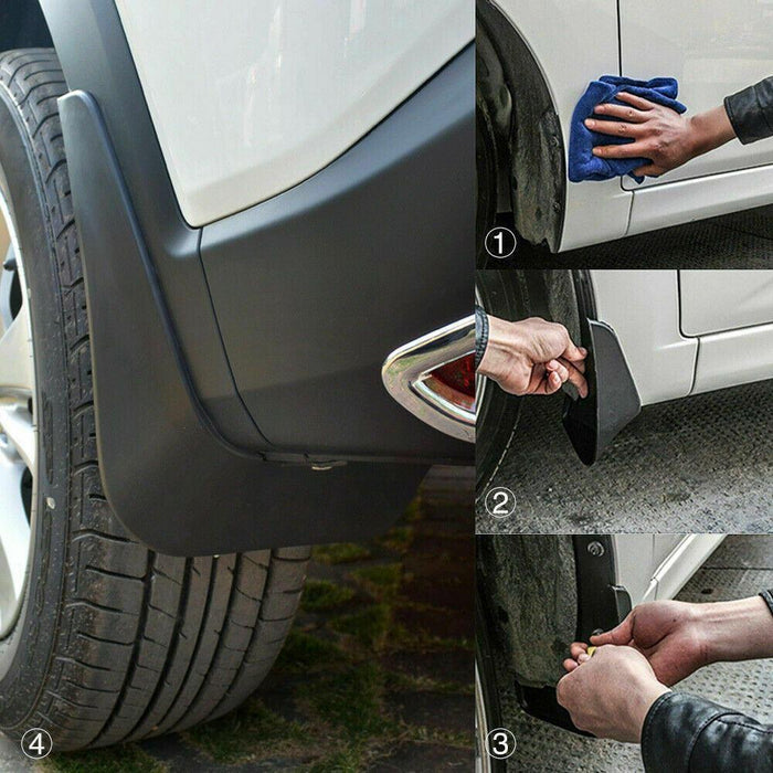 Fit 2012-2016 HONDA CR-V CRV Combo Front Rear Mud Flaps Splash Guards Black 4PCs Set