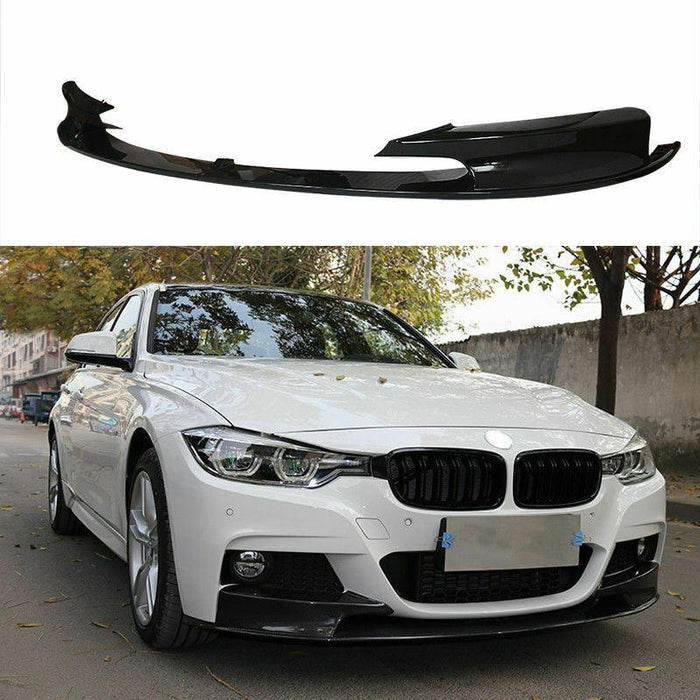Fit 2012-2018 BMW F30 3 Series M Style Front Bumper Lower Lip (Carbon Fiber Print)