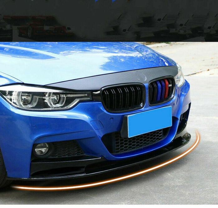 Fit 2012-2018 BMW F30 3 Series M Style Front Bumper Lower Lip (Carbon Fiber Print)