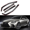 Fit 2014-2020 Lexus IS250 IS200T IS300 In-Channel Vent Window Visors Rain Sun Wind Guards Shade Deflectors