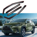 Fit 2015-2021 Lexus NX200t NX300h In-Channel Vent Window Visors Rain Sun Wind Guards Shade Deflectors