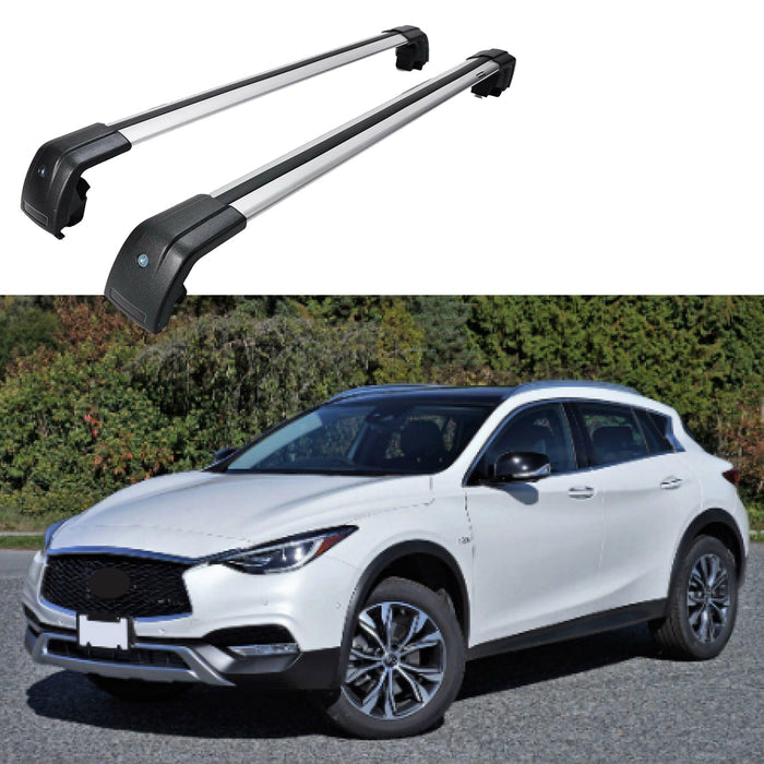 Fit 2016-2019 INFINITI QX30 Top Roof Rack Baggage Luggage Cross Bar Crossbar