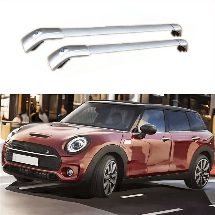Fit 2016-2019 MINI CLUBMAN Black Baggage Luggage Cross Bar
