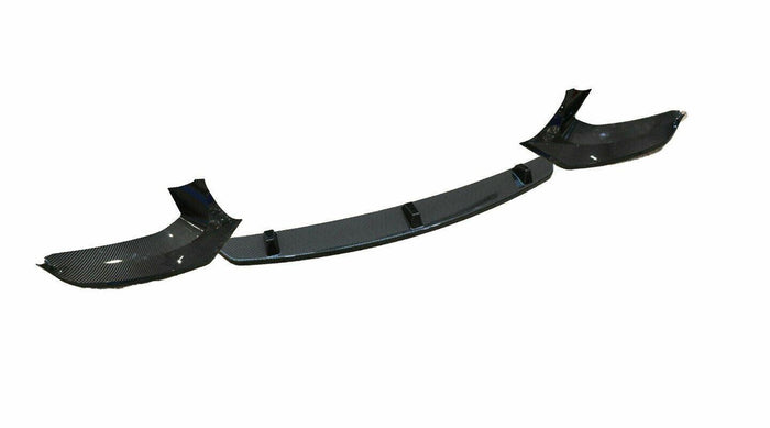 Fit 2017-2020 BMW G30 5 Series M Sport Front Bumper Lip Spoiler (Carbon Fiber Print)