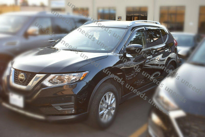 Fit 2017-2022 Nissan Rogue Sport Out-Channel Vent Window Visors Rain Sun Wind Guards Shade Deflectors